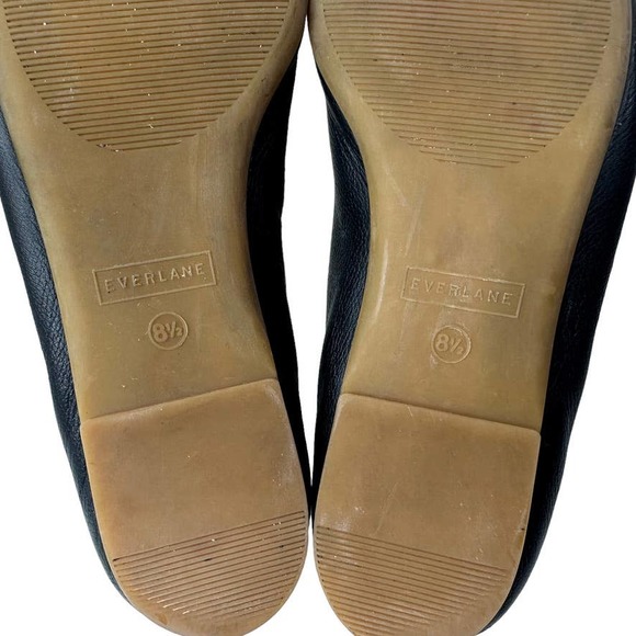 Everlane Women's Black Leather The Day Glove Flats Shoes Size 8.5 Made in Italy - Picture 6 of 8